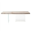 Mesa fija rectangular Air XGlass Lago
