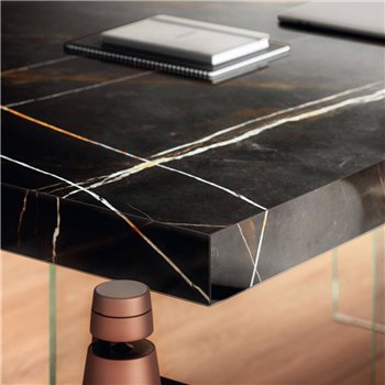 Mesa fija rectangular Air XGlass Lago
