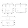 Mesa fija rectangular Air XGlass Lago