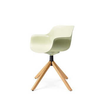 Sillón Abril base piramidal madera esPattio