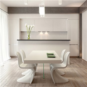 Mesa fija rectangular Air laminado Fenix Lago