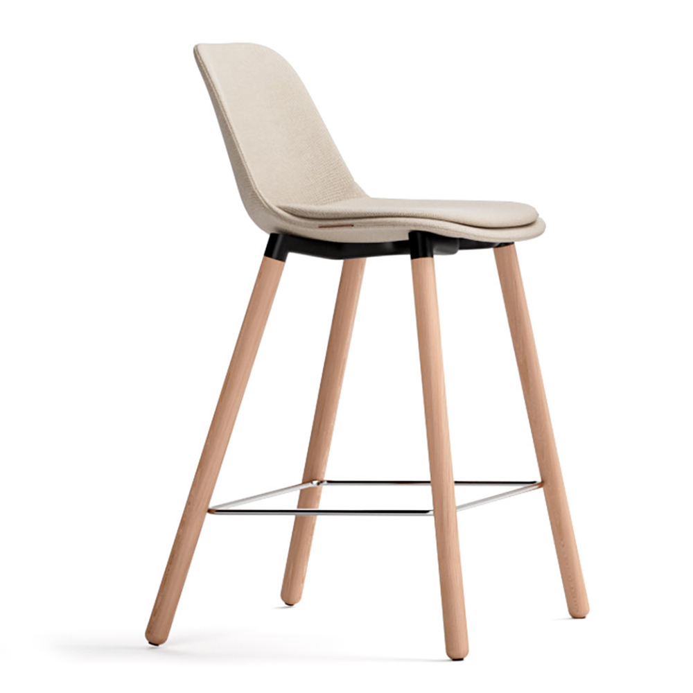 Taburete Abril tapizado 4P madera esPattio