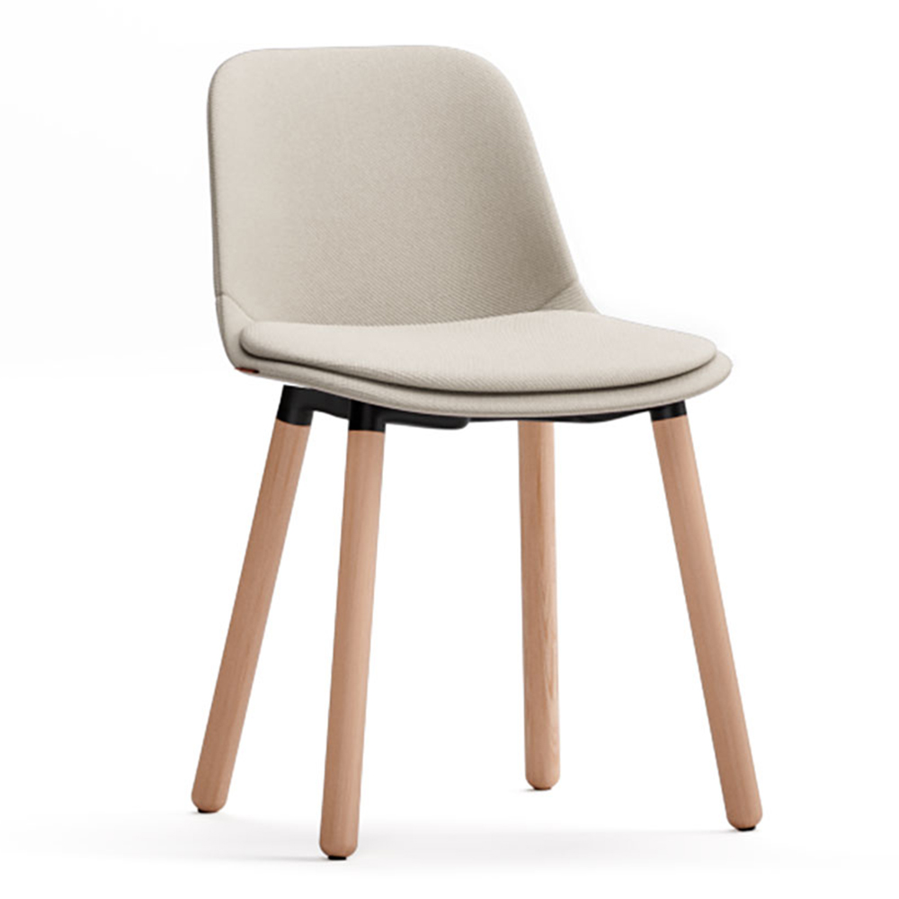 Silla Abril tapizada 4 patas madera esPattio