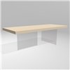 Mesa fija rectangular Air lacado Lago