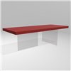 Mesa fija rectangular Air lacado Lago