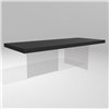 Mesa fija rectangular Air lacado Lago