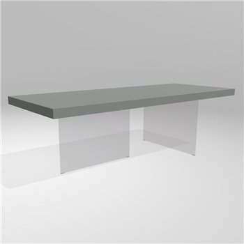 Mesa fija rectangular Air lacado Lago