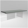 Mesa fija rectangular Air lacado Lago