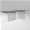 Mesa fija rectangular Air XGlass Lago