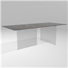 Mesa fija rectangular Air XGlass Lago