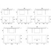 Mesa fija rectangular Air Slim cristal Lago