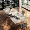 Mesa fija rectangular Air XGlass Lago