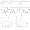 Mesa fija rectangular Air Slim Wildwood Lago
