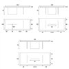 Mesa fija rectangular Air Slim Wildwood Lago
