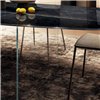 Mesa fija cantos redondeados Air Slim XGlass Lago