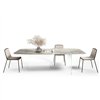 Mesa fija cantos redondeados Air Slim XGlass Lago