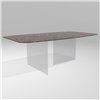 Mesa fija cantos redondeados Air Slim XGlass Lago