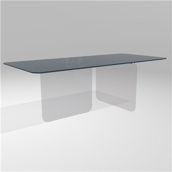 Mesa fija cantos redondeados Air Soft cristal Lago