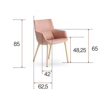 Sillón Bow Chair 4 patas madera esPattio