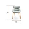 Silla Bow Chair 4 patas metálicas esPattio