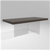 Mesa fija rectangular Air cristal Lago
