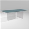 Mesa fija perfilada Air Soft cristal Lago