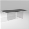 Mesa fija perfilada Air Soft cristal Lago