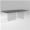 Mesa fija perfilada Air Soft cristal Lago