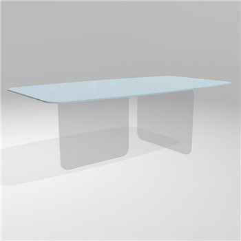 Mesa fija perfilada Air Soft cristal Lago