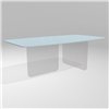 Mesa fija perfilada Air Soft cristal Lago