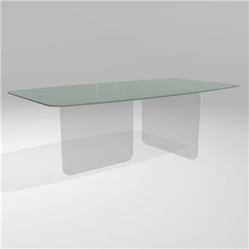 Mesa fija perfilada Air Soft cristal Lago