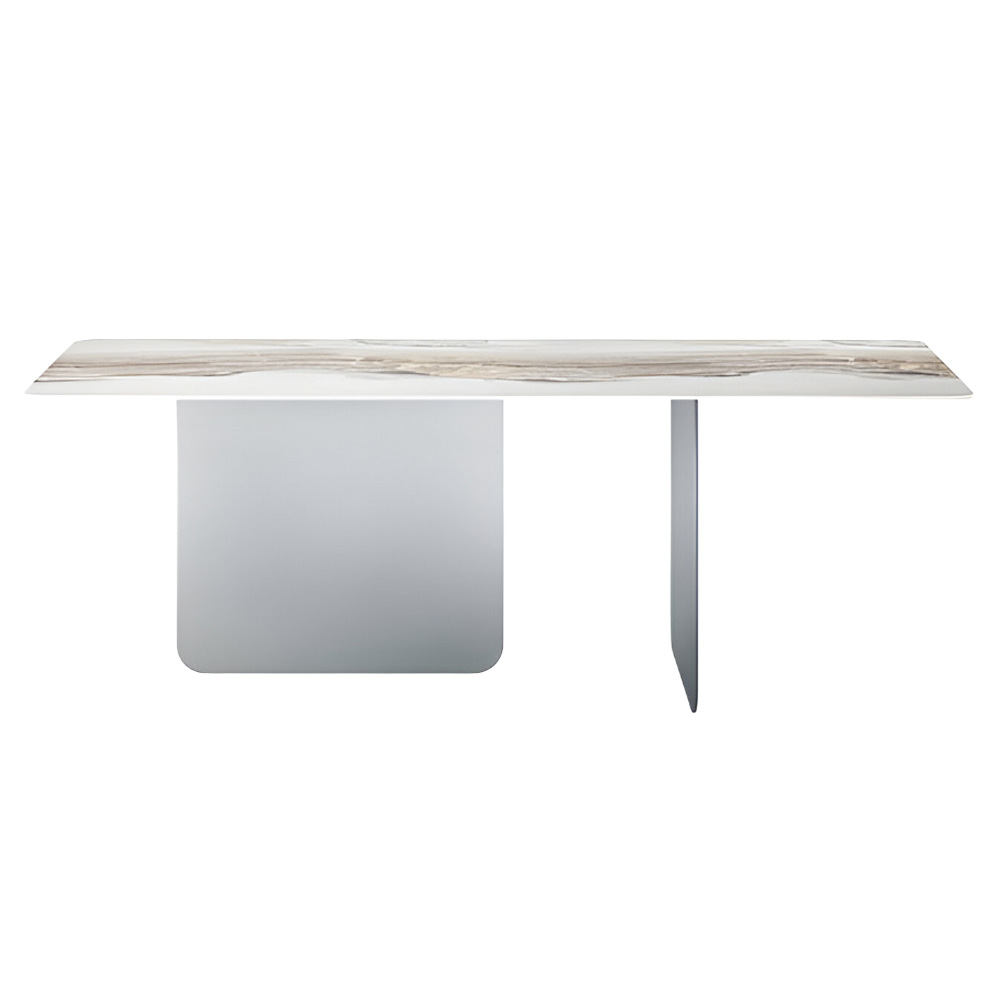 Mesa fija cantos redondeados Air Soft XGlass Lago
