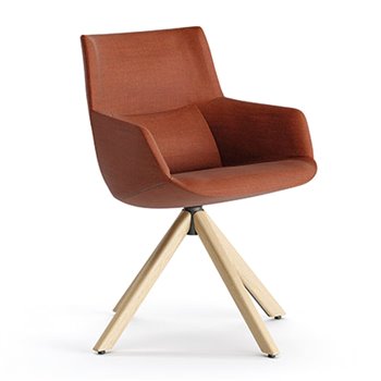 Sillón Bow Chair base piramidal madera esPattio