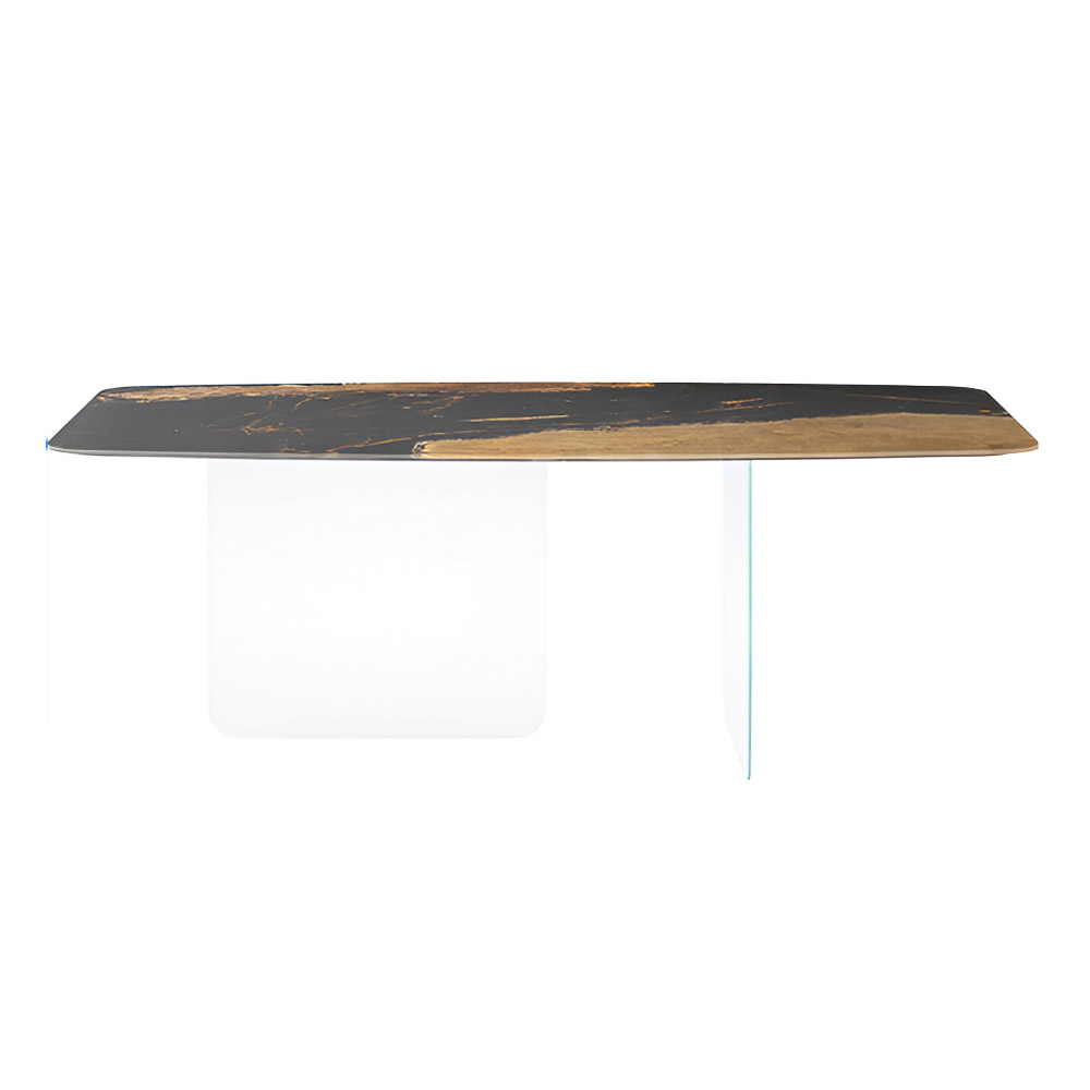 Mesa fija perfilada Air Soft XGlass Lago