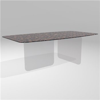 Mesa fija perfilada Air Soft XGlass Lago