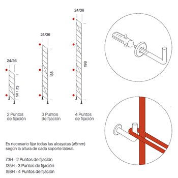 Soporte pie Tria 24/36 Mobles 114
