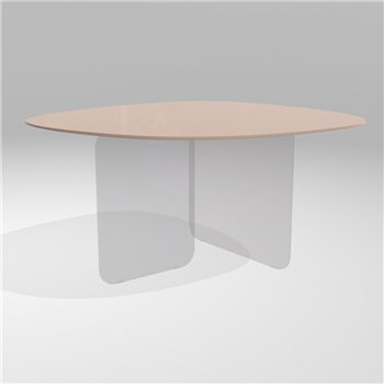 Mesa fija órganica Air Soft cristal Lago
