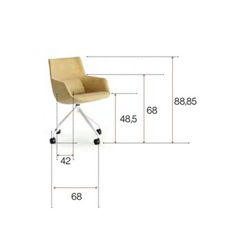 Silla Bow Chair base piramidal metal esPattio