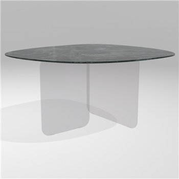Mesa fija órganica Air Soft XGlass Lago