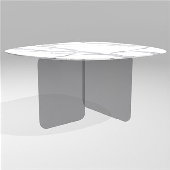 Mesa fija órganica Air Soft XGlass Lago