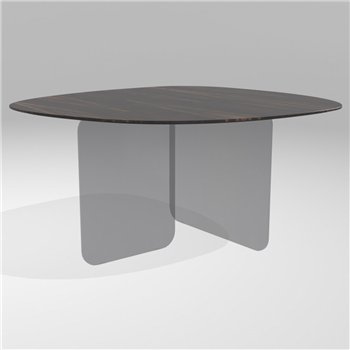 Mesa fija órganica Air Soft XGlass Lago