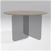 Mesa fija redonda Air Soft cristal Lago