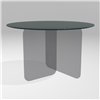 Mesa fija redonda Air Soft cristal Lago