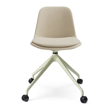 Silla Abril tapizada base piramidal aluminio esPattio