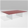 Mesa centro rectangular Air cristal Lago