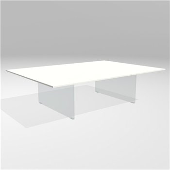 Mesa centro rectangular Air cristal Lago