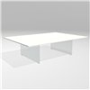Mesa centro rectangular Air cristal Lago