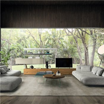 Mesa centro rectangular Air cristal Lago