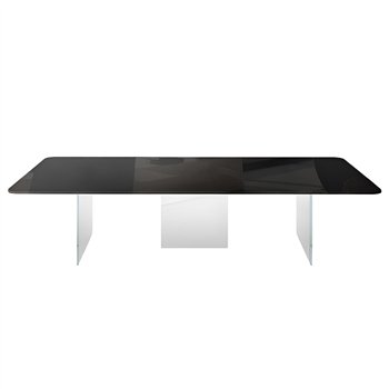Mesa centro rectangular Air Soft cristal Lago