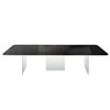 Mesa centro rectangular Air Soft cristal Lago